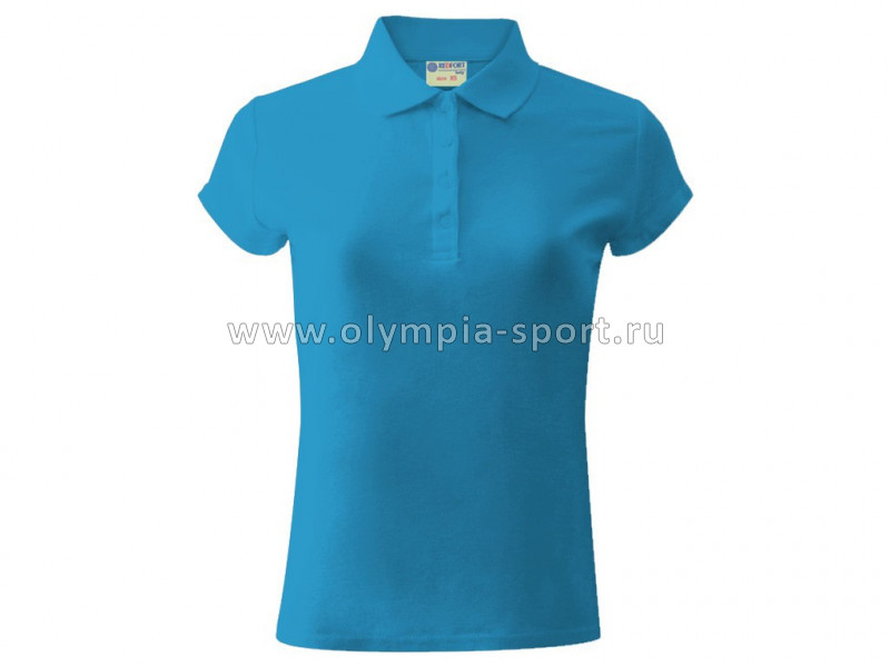 RedFort рубашка-поло женская голубая р.S (44)