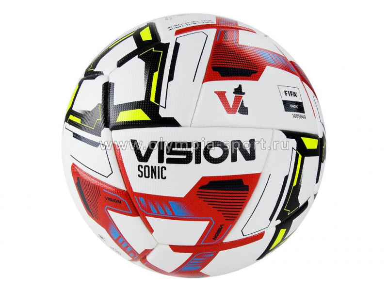 Мяч футбольный VISION Sonic р.5, FIFA Basic, белый-мультиколор