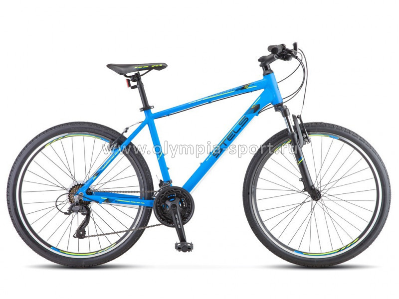 Велосипед Stels Navigator-590 V 26" (18", 21 ск, синий/салатовый)