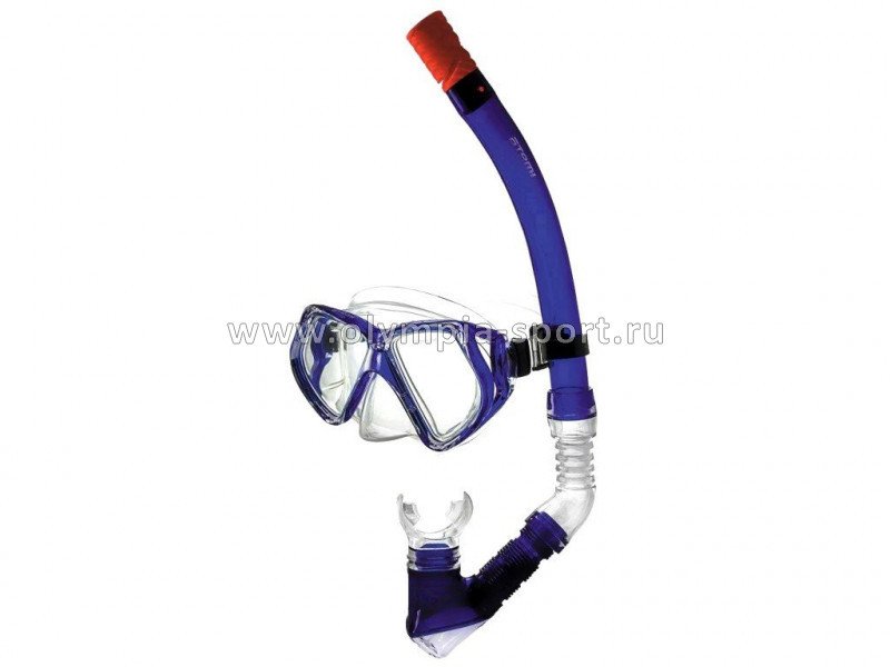 Набор для плавания (маска+трубка) Atemi 24101 (синий)