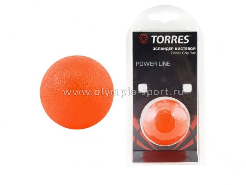 Эспандер кистевой "TORRES мяч" арт.PL0001, диаметр 5см, термопластичная резина, красный