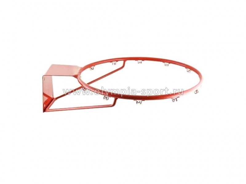 Кольцо баскетбольное №7 диаметр 450мм, труба 18мм, с кронштейном, красное