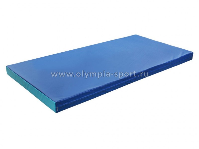 Мат гимнастический (1000*2000*100мм) сине-голубой
