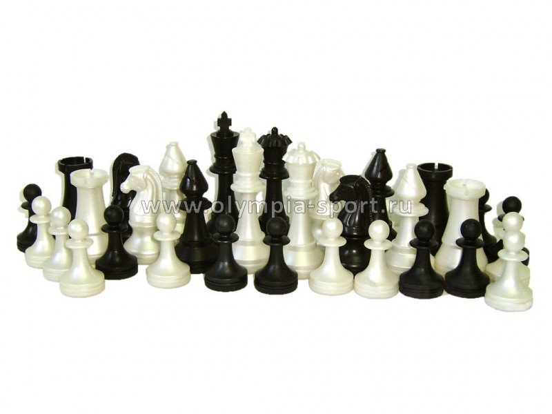 Фигуры шахматные гроссмейстерские пластиковые в пакете 02-117