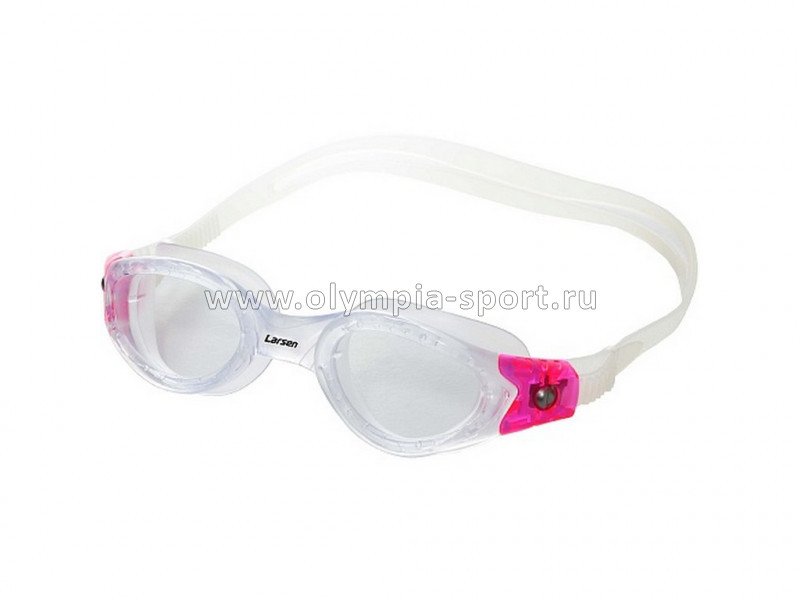 Очки для плавания Larsen DS52 Pacific Jr Trans./Pink детские (6-10 лет)
