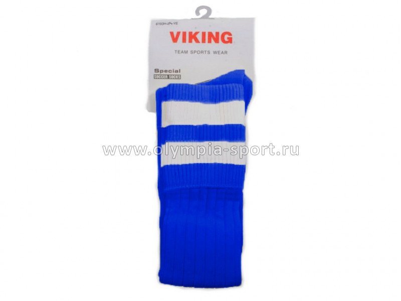 Гетры ф/б Viking усиленные арт.6193H-JR (цв. синий с полосой)