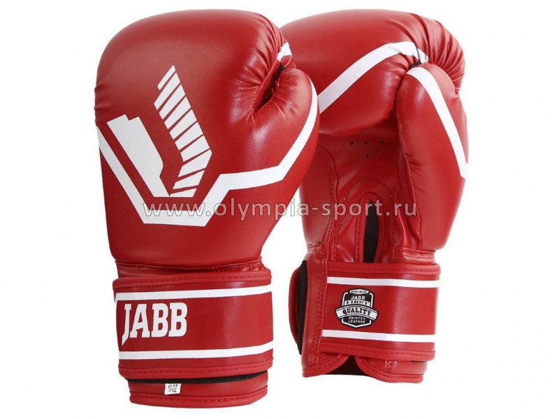 Перчатки бокс. (иск.кожа) Jabb JE-2015/Basic 25 красный