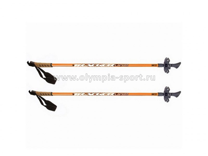Палки для скандинавской ходьбы Larsen Tracker 90-135см оранж