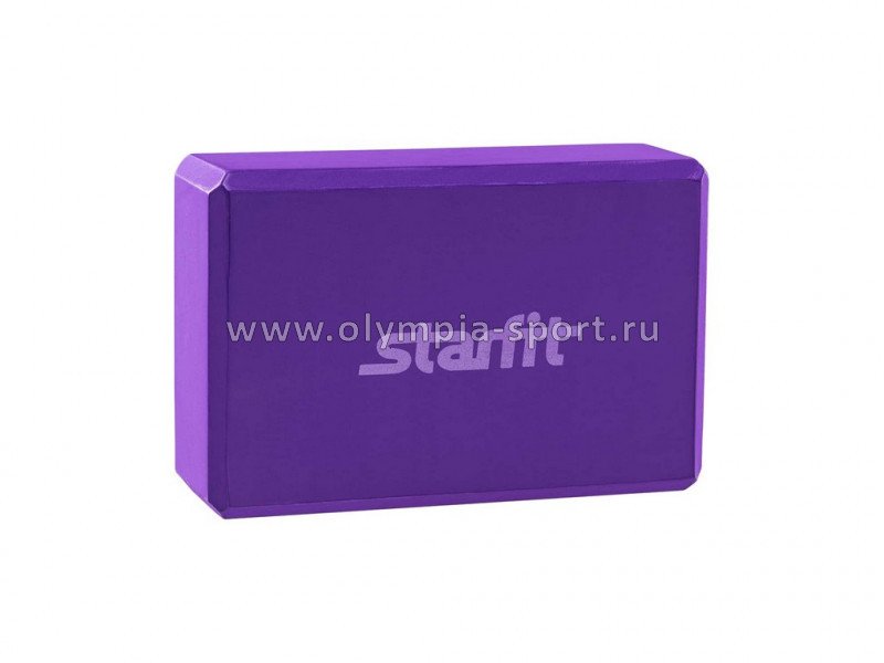 Блок для йоги STARFIT FA-101 EVA, фиолетовый