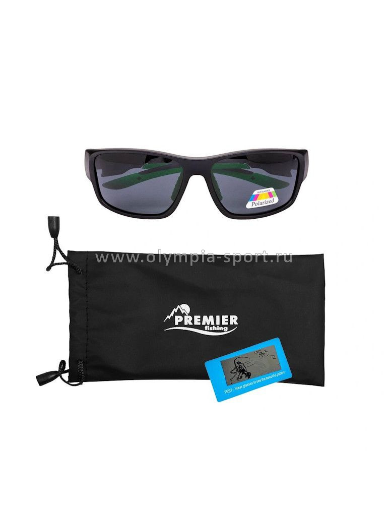Очки поляриз. в чехле Premier 1197 серый