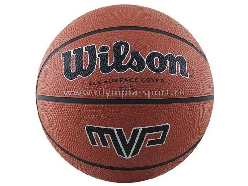 Мяч баскетбольный WILSON MVP арт.WTB1419XB07 р.7, резина, бутил.камера, коричневый