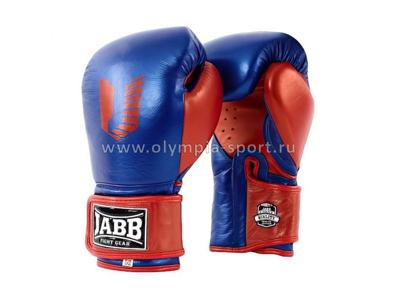 Перчатки бокс. (нат.кожа) Jabb JE-4069/Eu Fight синий/красный