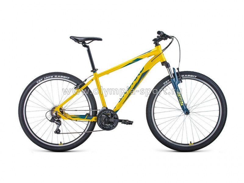 Велосипед Forward APACHE 27.5 1.2 (27,5" 21ск рост 19") желт./зел.