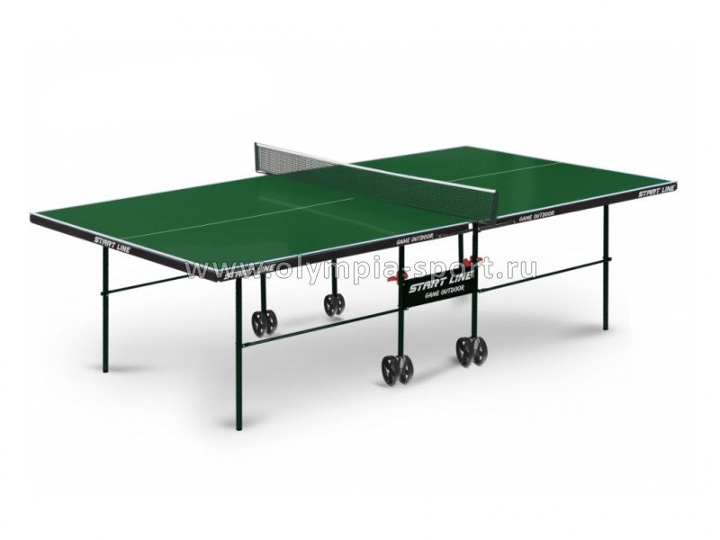 Стол теннисный START LINE GAME OUTDOOR green с сеткой (6034-1)