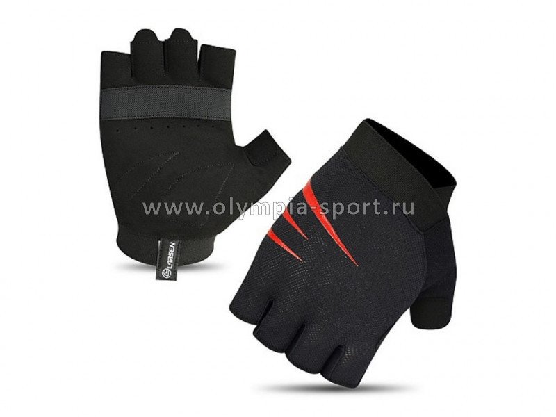 Перчатки для фитнеса Larsen 07-18 Black/black