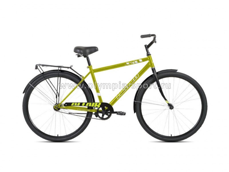 Велосипед Altair City 28 High (28" 1ск рост 19") зеленый/черный