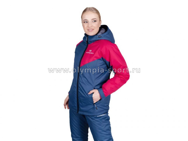 Куртка утепленная Nordski Premium-Sport Raspberry/Denim W 747890