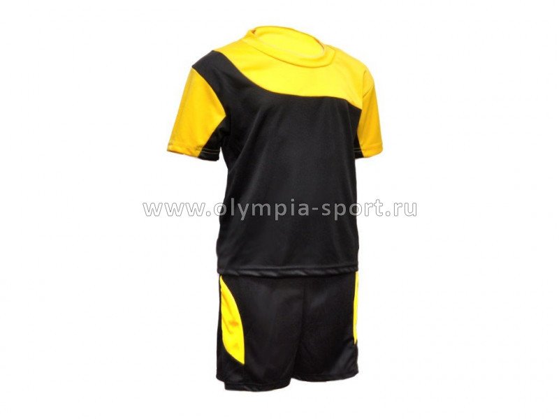 Форма футбольная цв.черный с желтым