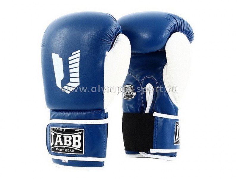 Перчатки бокс. (иск.кожа) Jabb JE-4056/Eu 56 синий/белый