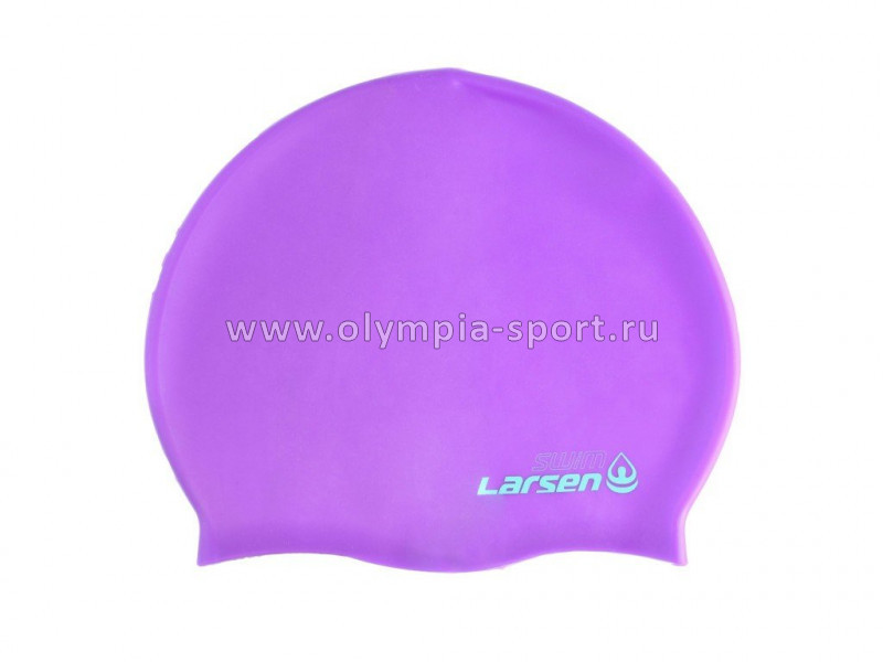 Шапочка для плавания Larsen MC47 силикон, фиолетовый