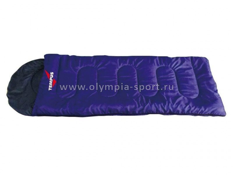 Спальный мешок Tempus одеяло с подг-ком, синий р.190+30/80