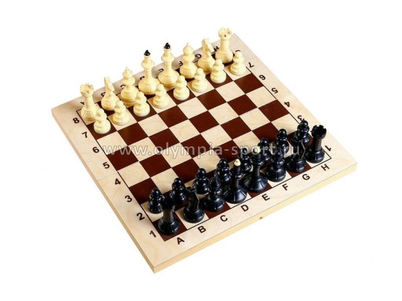 Шахматы "Айвенго" доска ( дерево+пластик), фигуры пластик, 400*400*30 мм