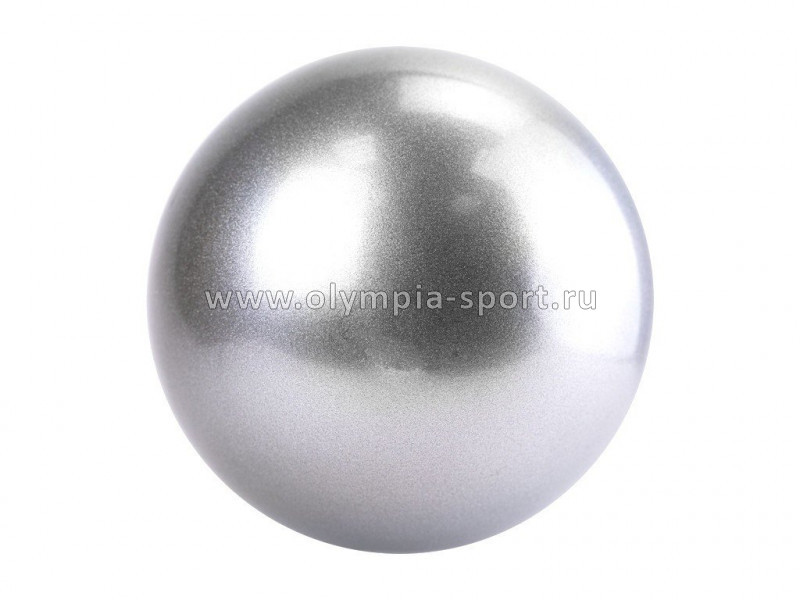 Мяч для художественной гимнастики Torres д.15см, ПВХ, серебристый