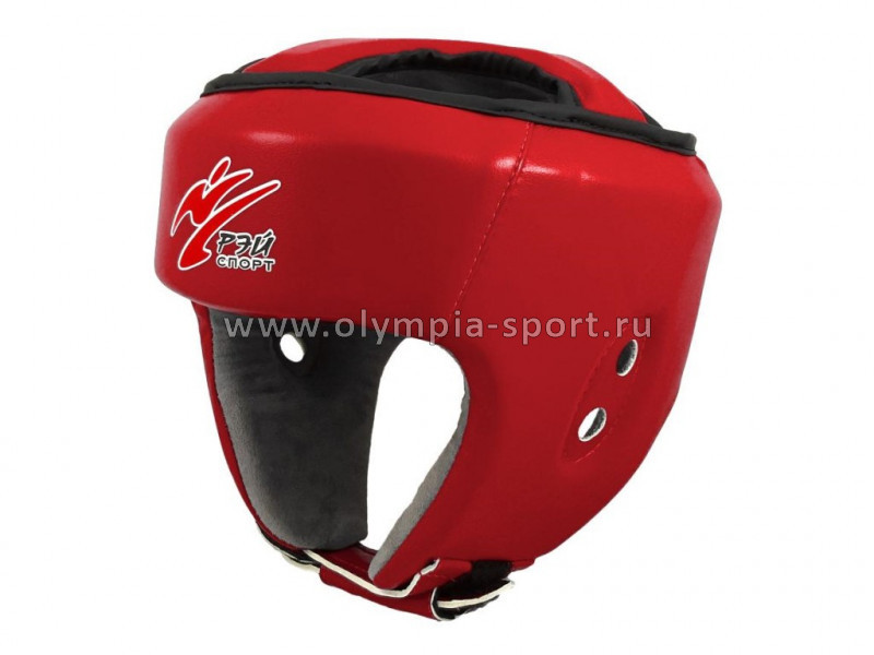 Шлем для единоборств с закрытым верхом БОЕЦ-3 цвет красный