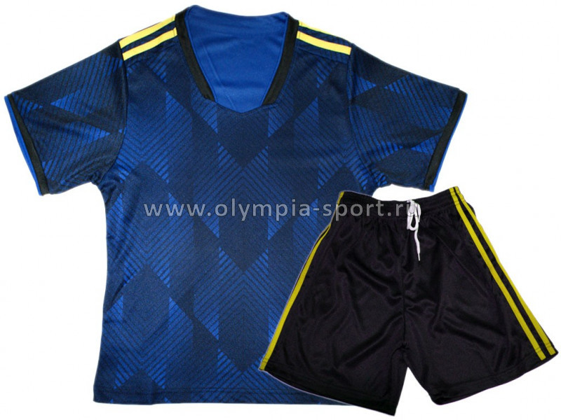 Форма футбольная TEA-40 цв.синий/ черный/ желтый