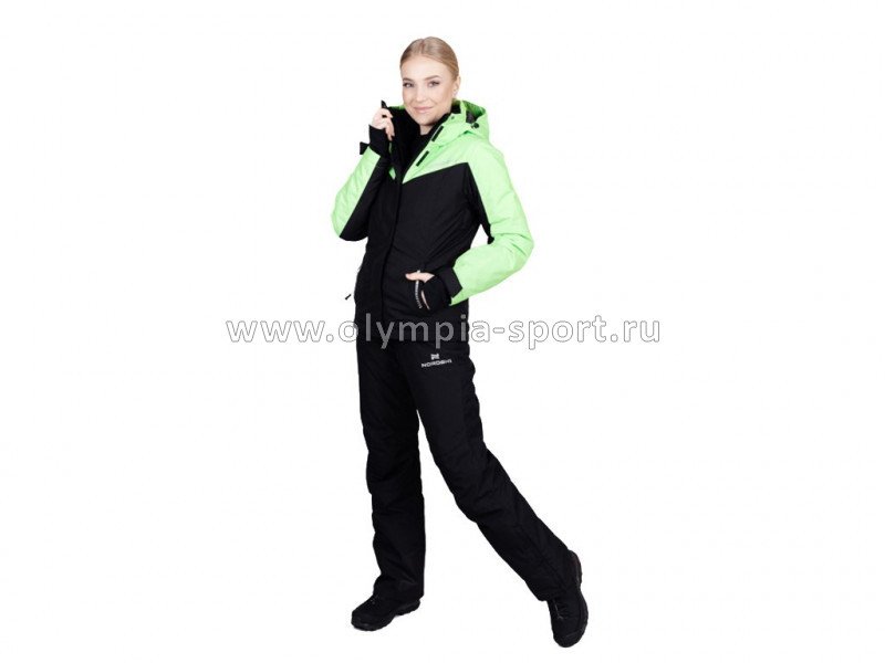 Куртка горнолыжная Nordski Extreme Black/Lime W 561180