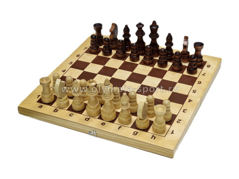 Шахматы гроссмейстерские (d38) в деревянной доске (430*1215*55) Ш-3