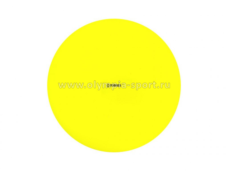Мяч для художественной гимнастики Torres д.19см, ПВХ, желтый