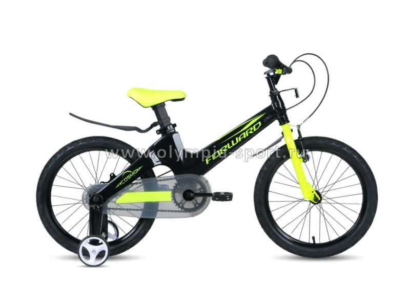 Велосипед Forward COSMO 18 2.0 (18" 1ск.) черный/зеленый