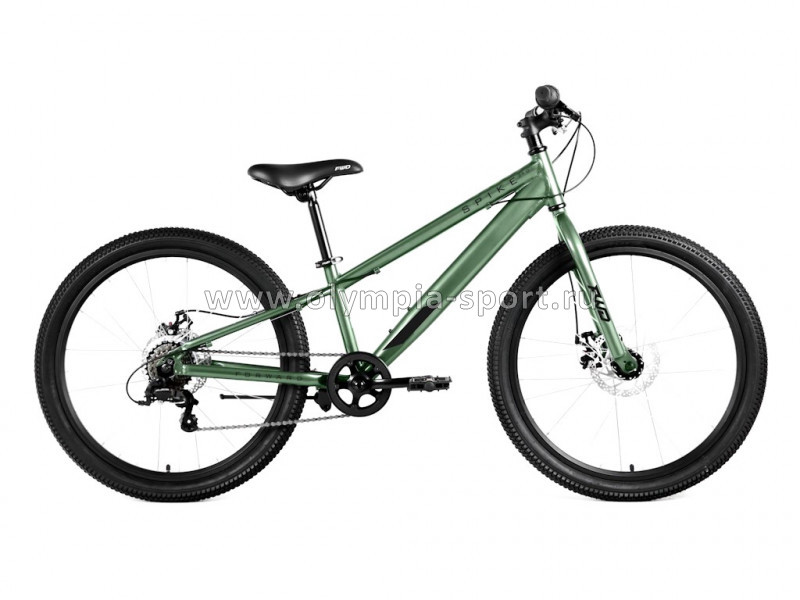 Велосипед Forward SPIKE 24 D (24" 7 ск рост 11") зеленый/черный