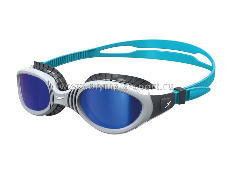 Очки для плавания SPEEDO Futura Biofuse Flexiseal Mirror, зеркальные линзы, серая оправа
