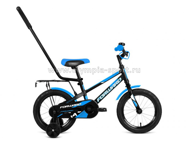 Велосипед Forward METEOR 14 (14" 1 ск) черный/синий