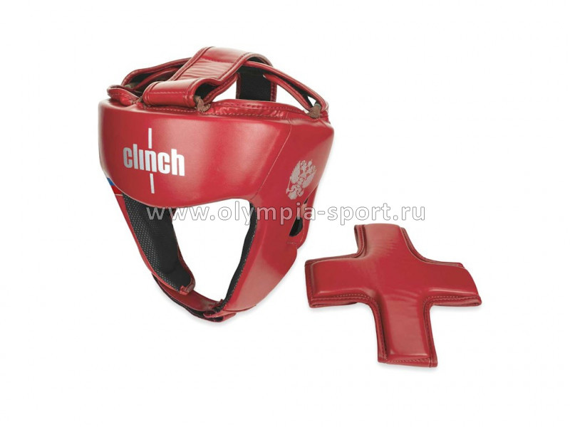 Шлем боксерский Clinch Olimp Dual красный р.S