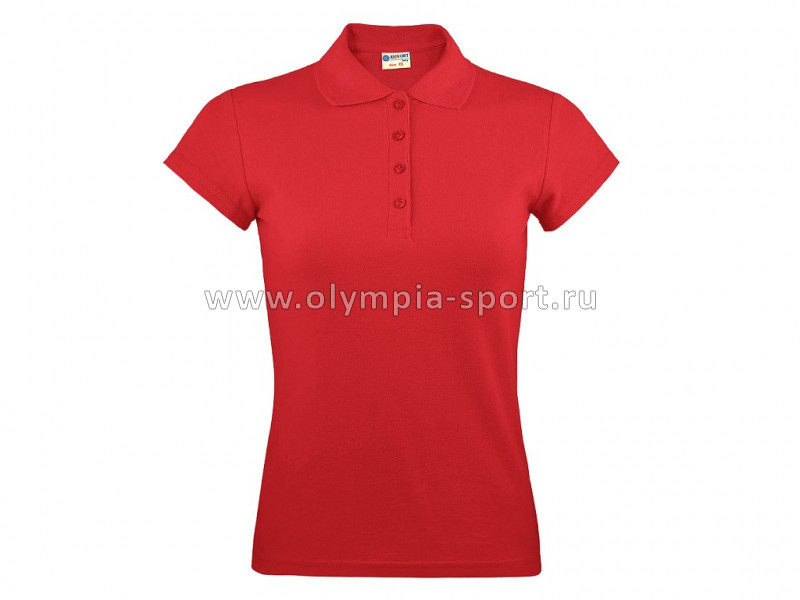 RedFort рубашка-поло женская красная р.M (46)