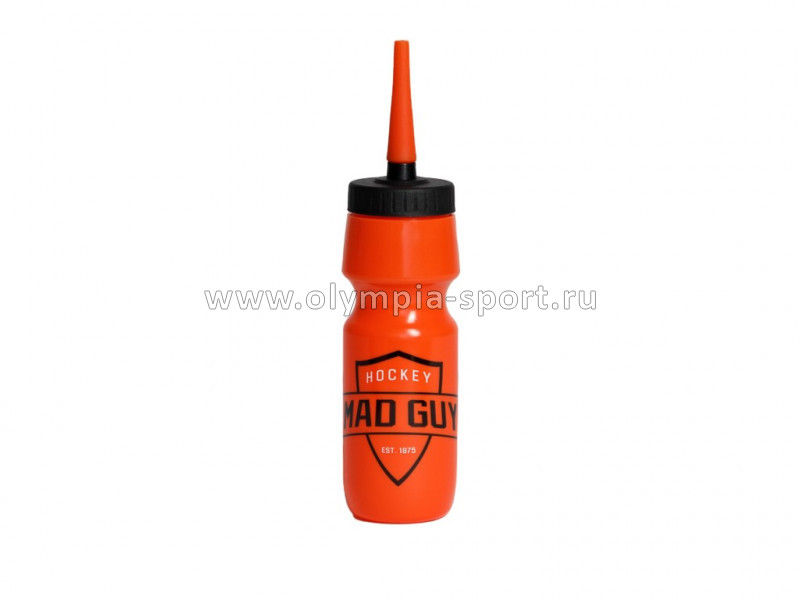 Бутылка для воды Mad Guy 700ml с трубочкой (цв.оранжевый)
