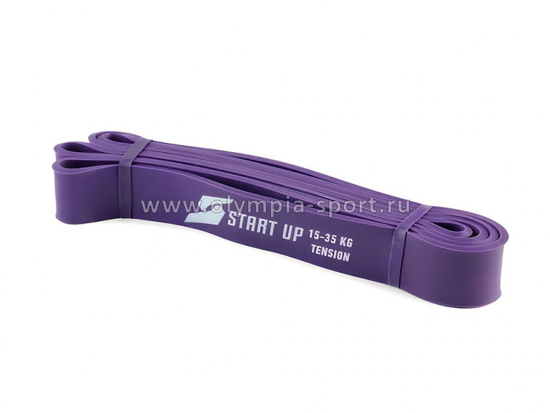 Эспандер для фитнеса замкнутый Start Up NY 208*3,2*0,45 см (нагрузка 15-35кг) purple