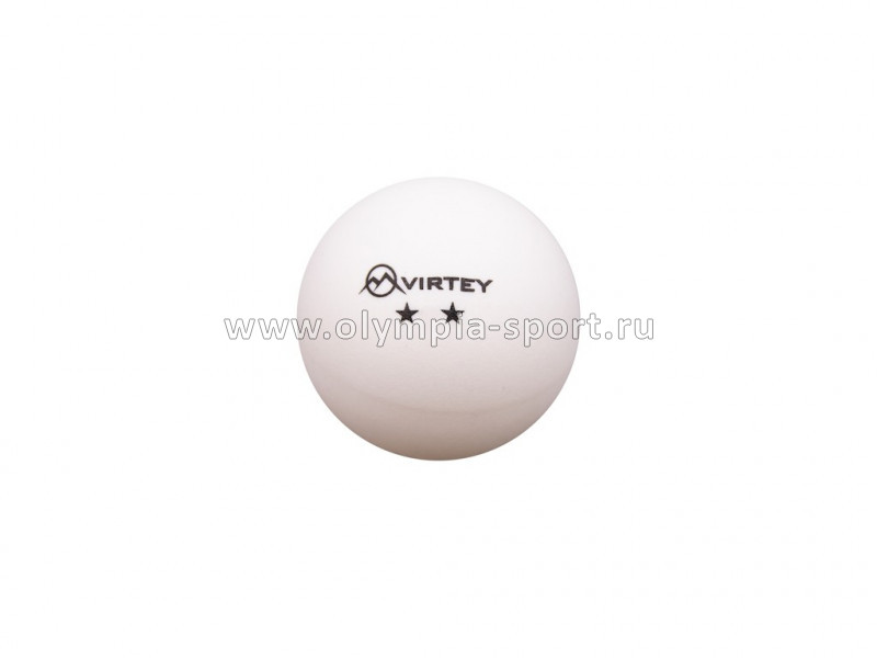 Мяч для настольного тенниса Virtey 8332 2зв., (1 шт.) белый