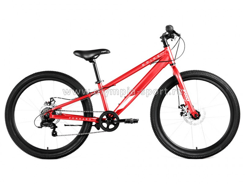 Велосипед Forward SPIKE 24 D (24" 7 ск рост 11") красный/белый