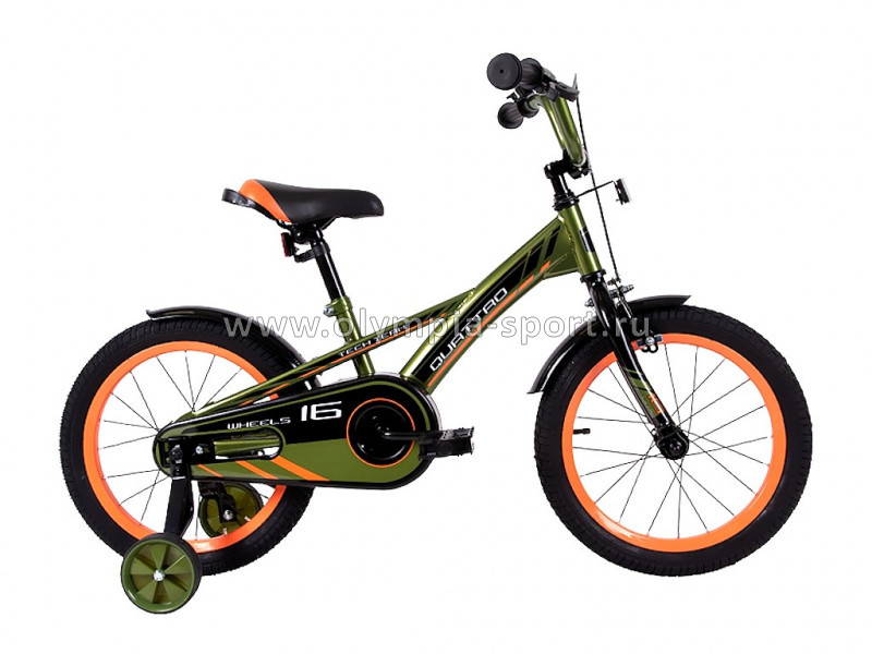 Велосипед TechTeam QUATTRO 16 (16" 1ск.) зеленый/хаки