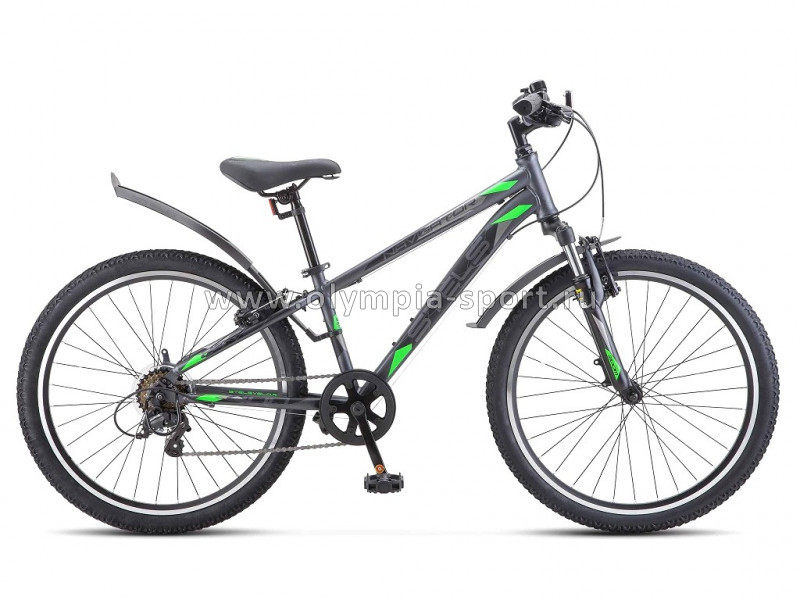 Велосипед Stels Navigator-400 V (24" 6ск рама 12") серый/зеленый
