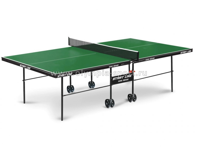 Стол теннисный START LINE GAME INDOOR green с сеткой (6031-3)