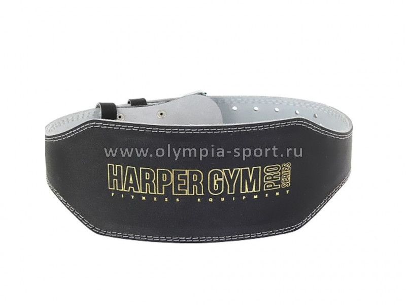 Пояс для тяжелой атлетики (широкий) Jabb/Harper Gym JE-2622 черный нат.кожа