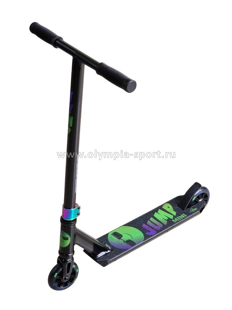 Самокат трюковый ATEOX Jump мини 100mm черный нео