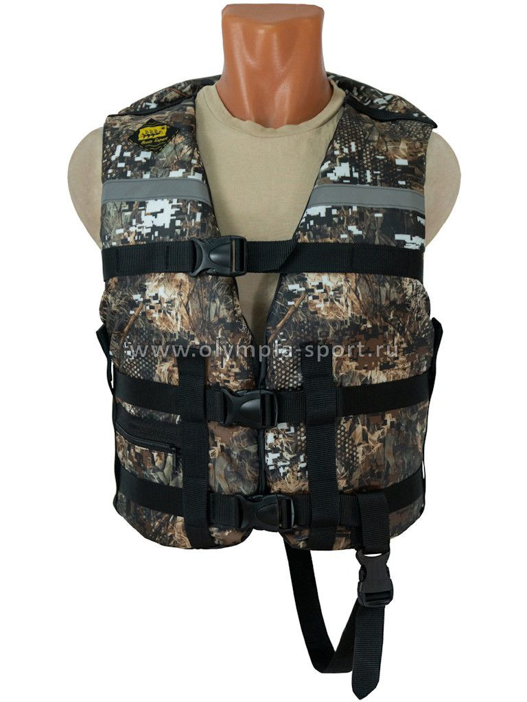 Жилет спасательный Таймень M 50-60кг (Лес пиксель)
