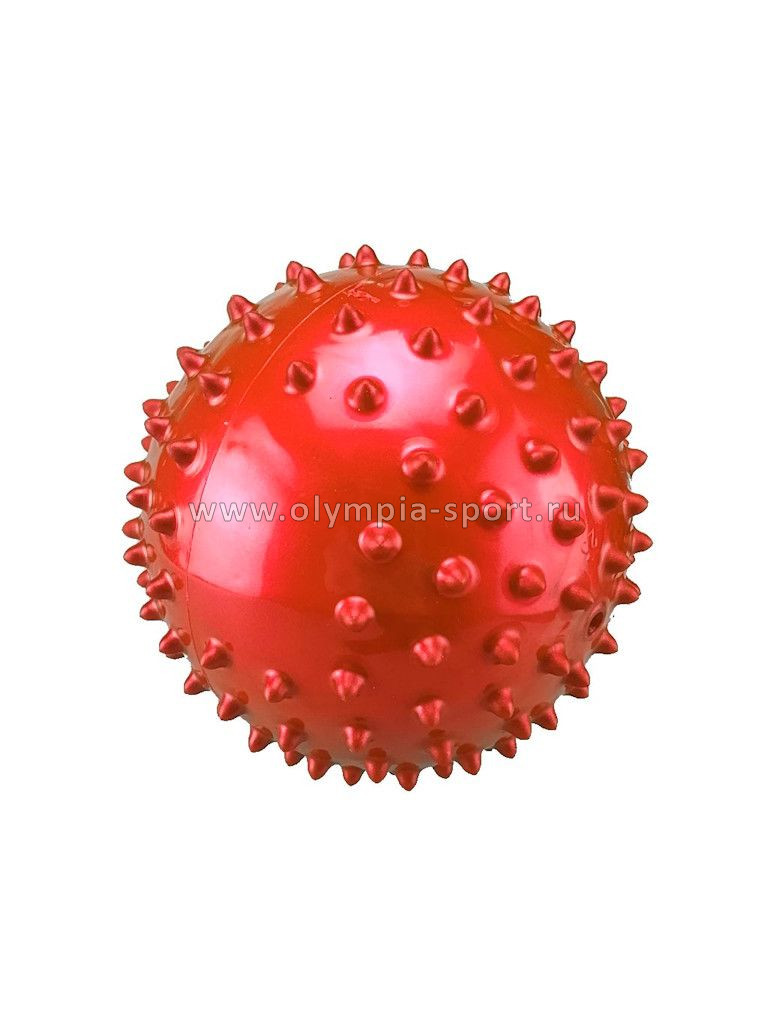 Мяч массажный диаметр 23см красный