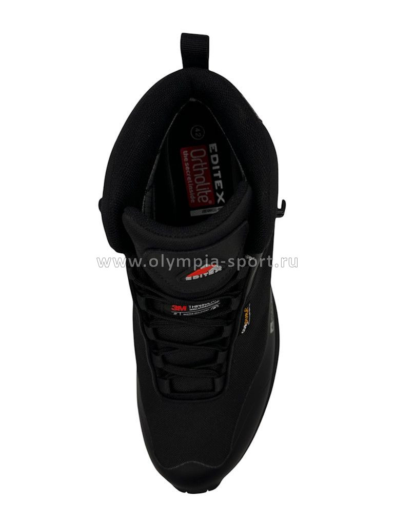 Ботинки зимние Editex Gulfstream текстиль/иск.материал, чёрный